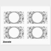 Volle Maan Mandala Rechthoek Sticker (Vel)