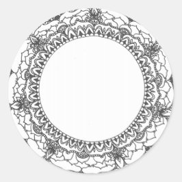 Volle Maan Mandala Sticker