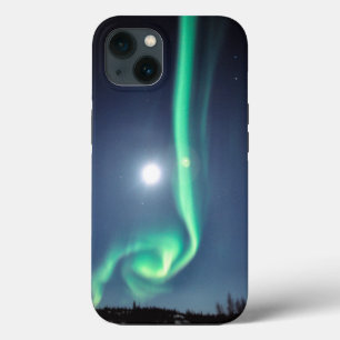 Volle Maan Met Aurora Yellowknife Canada Case-Mate iPhone Case