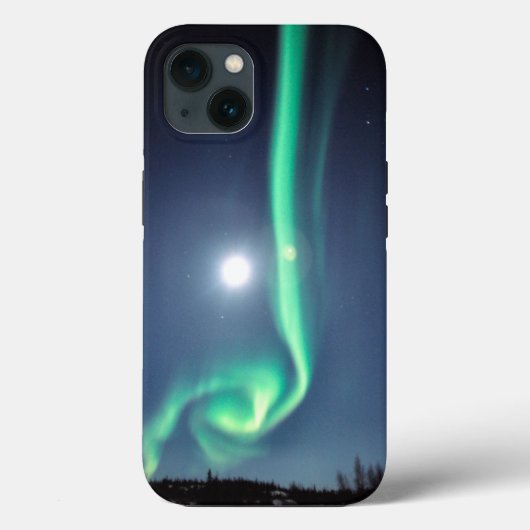 Volle Maan Met Aurora | Yellowknife Canada Case-Mate iPhone Case (Achterkant)