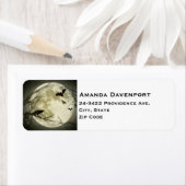 Volle Maan met vleermuizen en een kraai Etiket (Insitu)