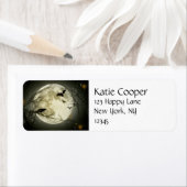 Volle Maan met vleermuizen en Raven. Etiket (Insitu)