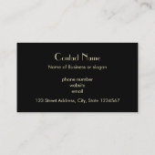 Volle Maan met vleermuizen en Raven professional Visitekaartje (Achterkant)