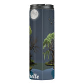 Volle Maan Midnight Swamp gepersonaliseerd Thermosbeker (Achterkant)