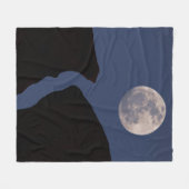 Volle Maan | Monument Valley, Arizona Fleece Deken (Voorkant (Horizontaal))