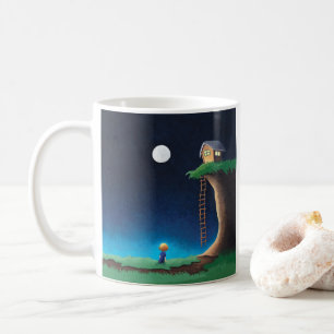 Volle maan nacht Sky Coffee Mok