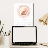 Volle Maan Namen Elk Jaar Geïllustreerde Kunstkale Kalender