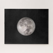 Volle maan NASA afbeelding leuk Vaderdag cadeau Legpuzzel (Horizontaal)