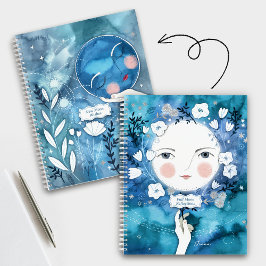 Volle Maan Nieuwe Maan Dubbelzijdig Tijdschrift Notitieboek