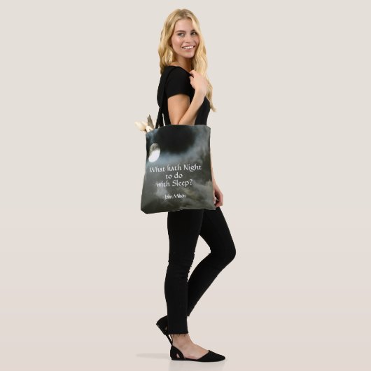 Volle Maan Nighttime Quote Nachtshift  Tote Bag (Op model)