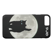 Volle Maan Ninja Cat Case-Mate iPhone Case (Achterkant (Horizontaal))