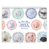 Volle maan noemt elk jaar geïllustreerde kunst kalender (Hoes)