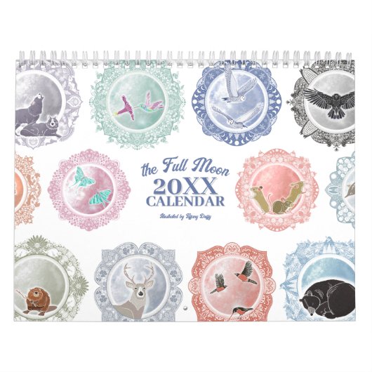 Volle maan noemt elk jaar geïllustreerde kunst kalender (Hoes)