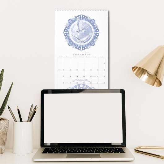 Volle maan noemt elk jaar geïllustreerde kunst kalender