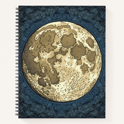 volle maan notitieboek (Voorkant)