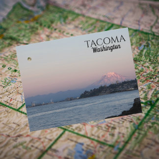 Volle Maan Over Tacoma, Washington Reizen Briefkaart