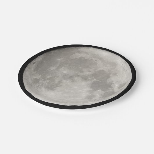 volle maan papieren bordje (Gekanteld)