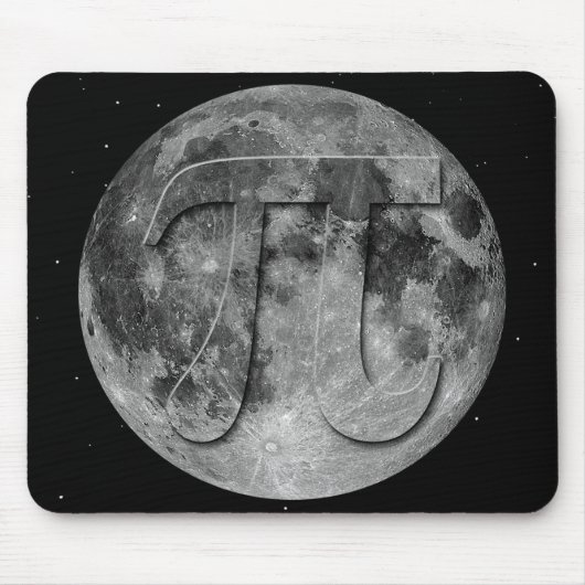 Volle Maan Pi Dag Plezier Muismat (Voorkant)