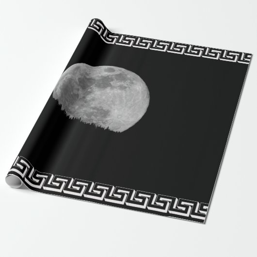 VOLLE MAAN RIJST CADEAUPAPIER (Uitgerold)