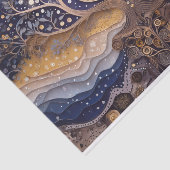 Volle Maan Rising, Boom van het Leven, Hemelthema Tissuepapier (Detail)