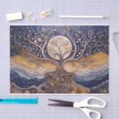 Volle Maan Rising, Boom van het Leven, Hemelthema Tissuepapier (Craft)