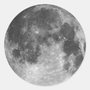 volle maan ronde sticker