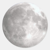 Volle Maan Ronde Stickers (Voorkant)