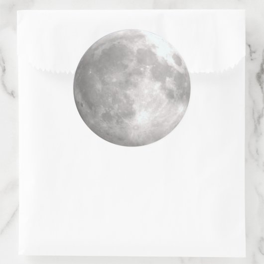 Volle Maan Ronde Stickers (Tas)