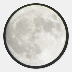 Volle Maan Ronde Stickers