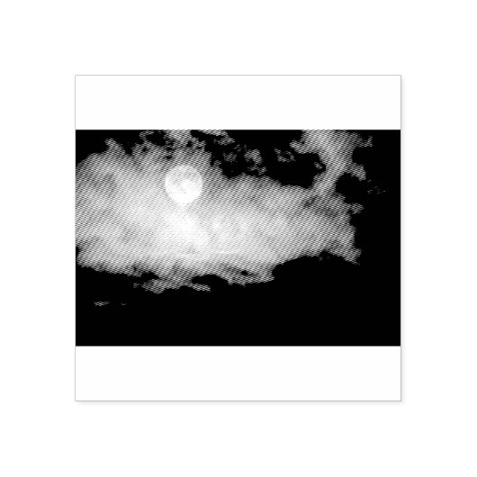 volle maan rubberstempel (Afrduk)