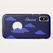 Volle Maan 's Nachts: Case-Mate iPhone Case (Achterkant (horizontaal))