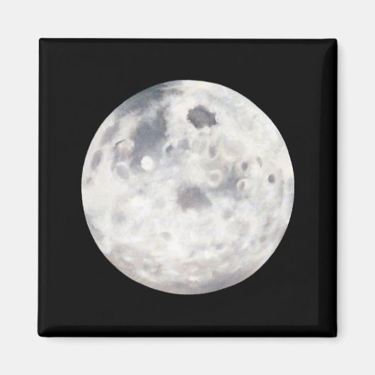 Volle maan schilderij magneet (Voorkant)