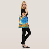 Volle Maan Schilderij Tote Bag (Op model)