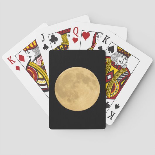 Volle Maan | Seattle, Washington Pokerkaarten (Achterkant)