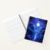 Volle maan sereniteit hardcover notitieboek (Binnen)