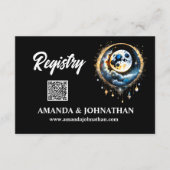 Volle maan sterrennacht Luna Celestial 3.5x5 Informatiekaartje (Voorkant)