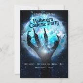 Volle Maan Transformatie Halloween Feest Kaart (Voorkant)