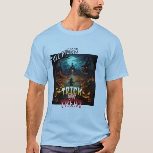 Volle Maan- Trick or treat T-shirt (Voorkant)