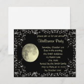 Volle Maan Uitnodiging Kaart Sjabloon (Voorkant / Achterkant)