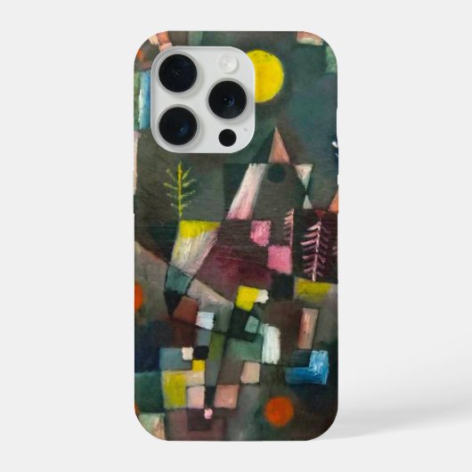 Volle Maan van Paul Klee, Abstracte Kunst iPhone Hoesje (Achterkant)