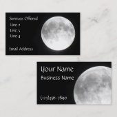 Volle Maan Visitekaartjes (Voorkant / Achterkant)