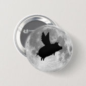 volle maan vliegende knop ronde button 5,7 cm (Voorkant /achterkant)