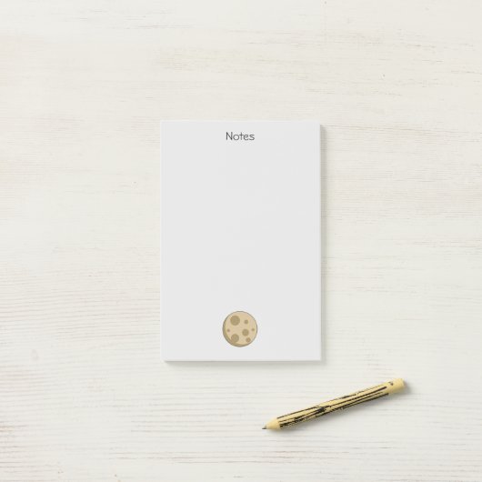 Volle Maan | Voeg Tekst Toe Post-it® Notes (Op bureau)