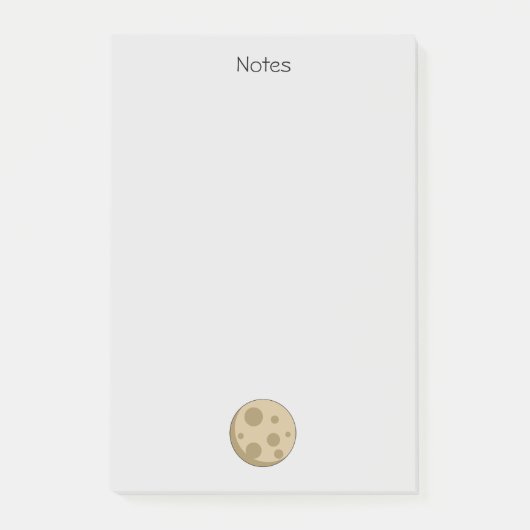Volle Maan | Voeg Tekst Toe Post-it® Notes (Voorkant)