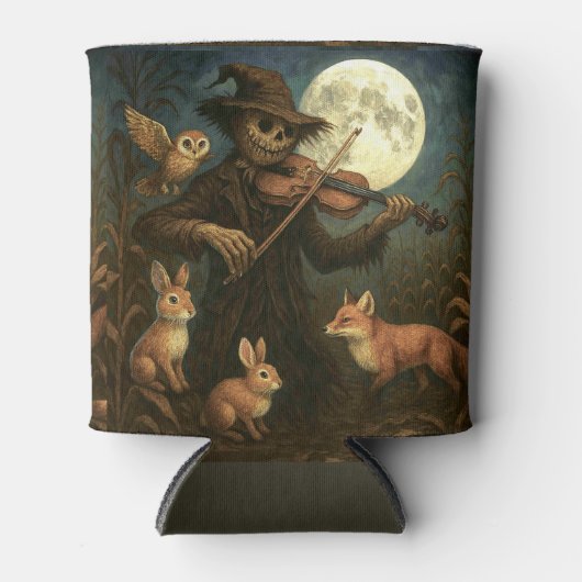 Volle maan vogelverschrikker Serenade Blikjeskoeler (Voorkant)