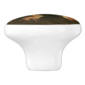 Volle maan vogelverschrikker Serenade Keramische Knop (Zijkant)