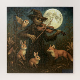 Volle maan vogelverschrikker Serenade Legpuzzel