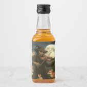 Volle maan vogelverschrikker Serenade Likeurfles Etiket (Voorkant)