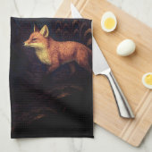 Volle maan vogelverschrikker Serenade Theedoek (Quarter Fold)