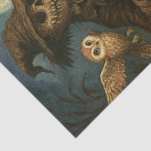 Volle maan vogelverschrikker Serenade Tissuepapier (Detail)